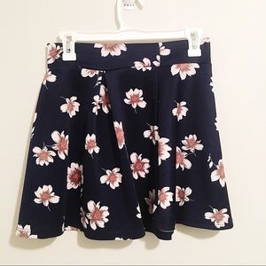 Navy blue skater skirt
